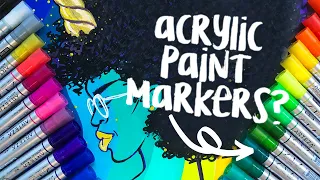 Are Arteza Acrylic Paint Markers Worth It?  [HONEST REVIEW+OPACITY TEST]