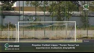 Peşəkar Futbol Liqası "Turan Tovuz"un oyunlarının məkanını dəyişdirib