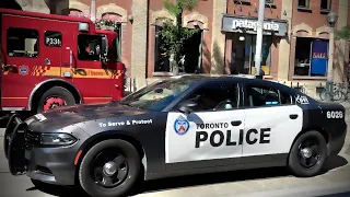 Toronto Fire Dept Responding & New Toronto Police Dept Dodge Charger (27/08/22)