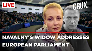 Navalny's Widow Yulia Navalnaya Addresses European Parliament | Vote On Political Prisoners | Russia