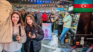 Christmas market in Azerbaijan ● Nice walk in Baku ● People, food, holiday! #Azerbaijan #Christmas