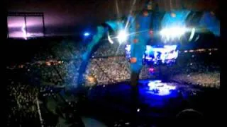 Lightning during "Stand By Me" - U2 with K'naan @ TCF Stadium, Minneapolis