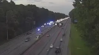 Atlanta police officer in hospital, car overturned | FOX 5 News