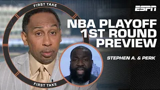 Stephen A. & Kendrick Perkins preview the first round of the 2023 NBA Playoffs 🏀 | First Take