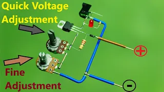 How To Make a Variable Power Supply. 0 - 30V / Fine and Coarse Voltage Adjustment Mode