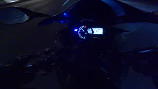 First motorcycle ride to the gym (Yamaha r3)