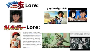 Hajime No Ippo lore vs. Ashita No Joe lore