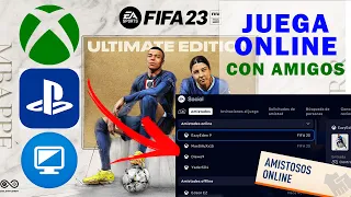 Como JUGAR FIFA 23 ONLINE con un AMIGO (amistosos) ✅ AGREGAR AMIGOS en FIFA crossplay XBOX, PS4, PC