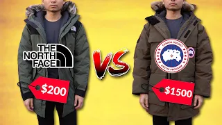 Are Budget Down Jackets Worth It? | $200 North Face VS $1500 Canada Goose