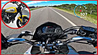 HONDA CG FAN 160 NA RODOVIA/SERÁ QUE AGUENTOU?ME SURPREENDEU/INDO BUSCAR UMA DUCATI SCRAMBLER 800