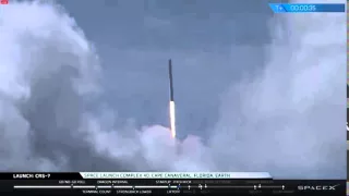 Видео Запуск и взрыв ракеты Falcon 9 от SpaceX во время миссии CRS 7