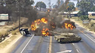 Today Ukrainian Helicopters & Mig-29 Jets destroyed by Russian Military vehicles & Army Convoy |GTA5