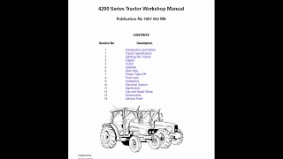 Massey Ferguson 4255, 4260, 4270 Tractor Service Manual