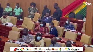 Member of Parliament for Madina, Francis Xavier-Sosu spotted in Parliament.