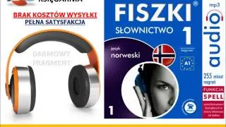 KURS J. NORWESKI - FISZKI audio - Słownictwo 1 - AudioBook, do słuchania w podróży, MP3