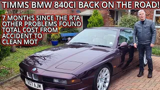 TIMMS BMW E31 840CI BACK ON THE ROAD AGAIN