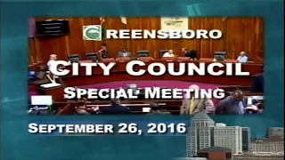 Special City Council Meeting 9/26/16 - Part 3