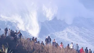 Huge Waves In Portugal At Nazare || WooGlobe