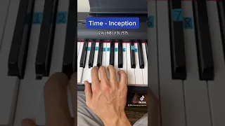 Time - Inception easy piano tutorial!