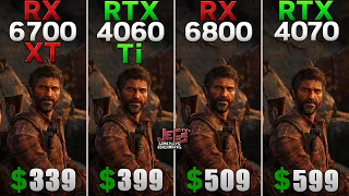 RX 6700 XT vs RTX 4060 Ti vs RX 6800 vs RTX 4070 Tested in 15 games