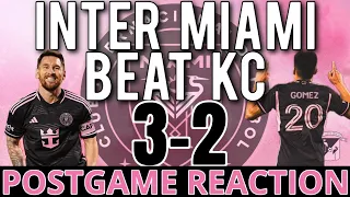 Inter Miami Beats Sporting KC 3-2: Postgame Reaction