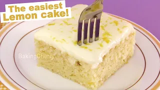 THE EASIEST LEMON CAKE EVER! Quick and Easy Lemon Cake Recipe