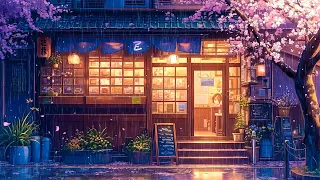 Japanese Store Rainy Night ☔ Rainy Lofi Songs For A Peaceful Weekend Night ☔ Pluviophile Lofi