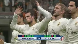 PES 2016 | Real Madrid vs Atletico Madrid Champions League Final (Penalty Shoot out)