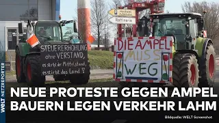 DEUTSCHLAND: Widerstand gegen Ampel geht weiter! Bauern-Proteste legen Verkehr im Norden lahm