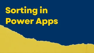 Sorting in PowerApps using Sort Icon