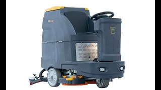 Auto Ride-On Industrial Floor Scrubber, BTCR30, 30" Cleaning Path, 37Gal Tank Crystal Floor Scrubber