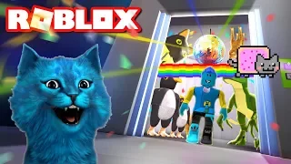 Снова СУМАСШЕДШИЙ ЛИФТ в ROBLOX я СЛОМАЛ лифт веселые приключения мульт героя от канала КОТЁНОК ЛАЙК