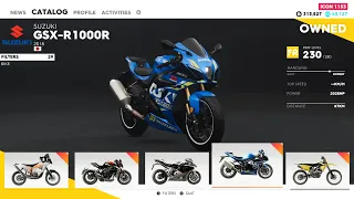 All BIKES/MOTORCYCLES LIST - THE CREW 2