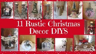 11  RUSTIC CHRISTMAS DECOR DIYS~Amazing & Unique Christmas DIYS