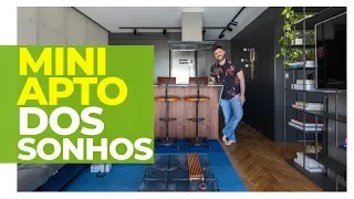 MICRO APARTAMENTO DOS SONHOS - ELE USOU SUAS MELHORES IDEIAS DE DECORAÇÃO