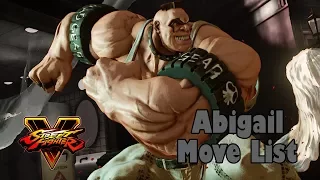 Street Fighter V - Abigail Move List