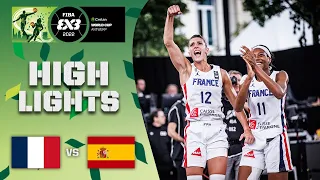 France v Spain | Women Quarter-Final | Highlights | Crelan FIBA 3x3 World Cup 2022