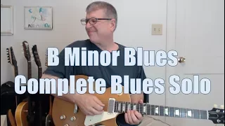 Complete B Minor (Bm) Blues Solo (with TAB)