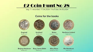 🤯 Two Beautiful Coins In One Hunt  - 2 Pounds Coin Hunt No 28 (an unidentified bag)
