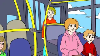 Ожившие раскраски от РСА. Выпуск 4: Мы едем, едем, едем...в автобусе.