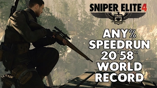 Sniper Elite 4 Speedrun - 20'58" [World Record]
