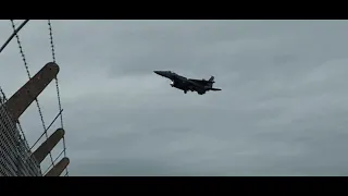 RAF Lakenheath 31/01/2024 F-15s, F-35s and Raven Hawk has a birdstrike