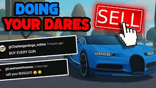 Doing YOUR DARES In Roblox Emergency Hamburg