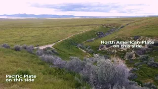 Wallace Creek Shift at San Andreas Fault - Carrizo Plain National Monument