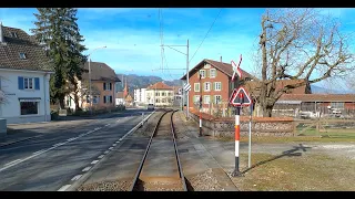 ★ 4K 🇨🇭 Luzern - Seetal - Lenzburg cab ride, Switzerland [02.2020]