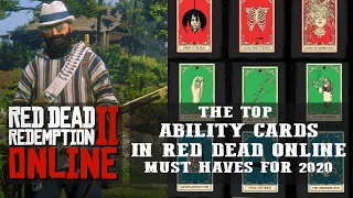RED DEAD ONLINE - THE BEST ABILITY CARDS IN THE GAME - MUST HAVES FOR 2020 - META CARDS, AND MORE!!