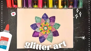 GLITTER ART vlog! 🎨| make the best out of glitter ✨