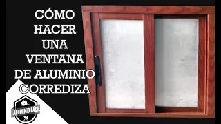 Cómo hacer una ventana corrediza de aluminio de 2"