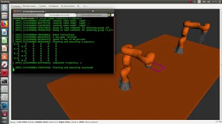 KUKA iiwa 7kg robotic arm in ROS action