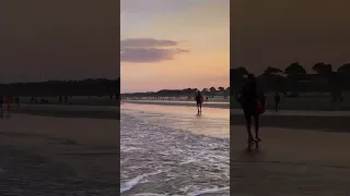 Beautiful Ocean Waves During Sunset | Hilton Head Island, SC | #shorts #sunset #sea #waves